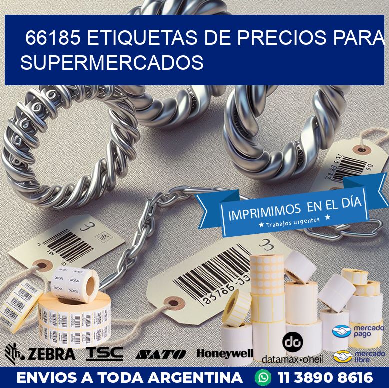 66185 ETIQUETAS DE PRECIOS PARA SUPERMERCADOS