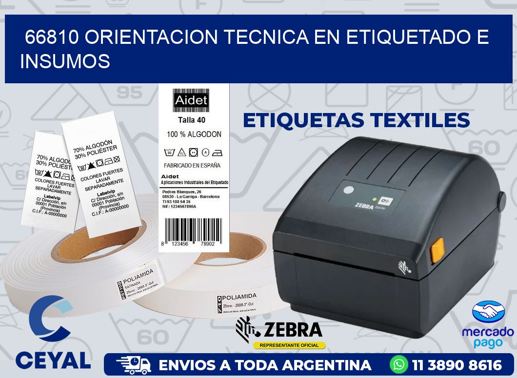 66810 ORIENTACION TECNICA EN ETIQUETADO E INSUMOS