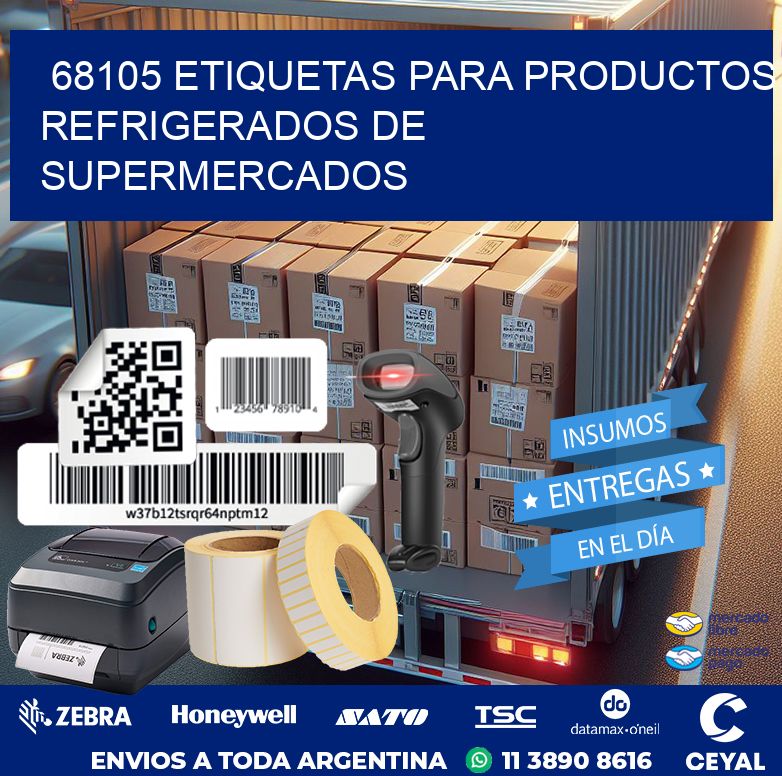 68105 ETIQUETAS PARA PRODUCTOS REFRIGERADOS DE SUPERMERCADOS