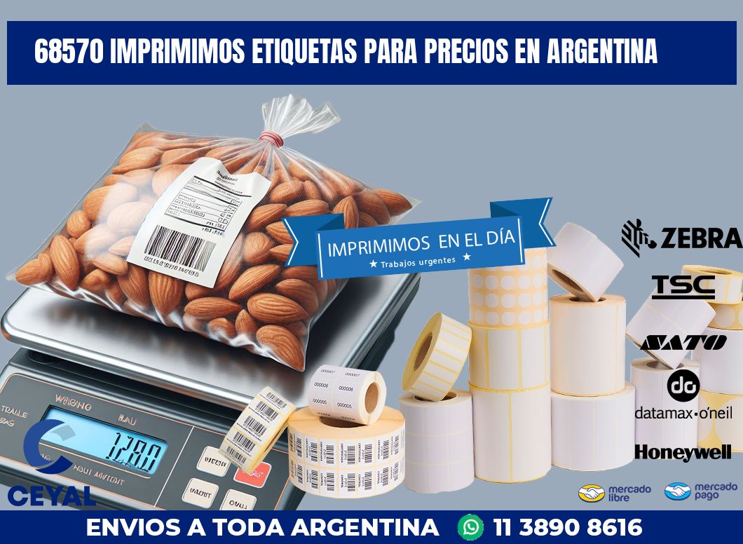 68570 IMPRIMIMOS ETIQUETAS PARA PRECIOS EN ARGENTINA