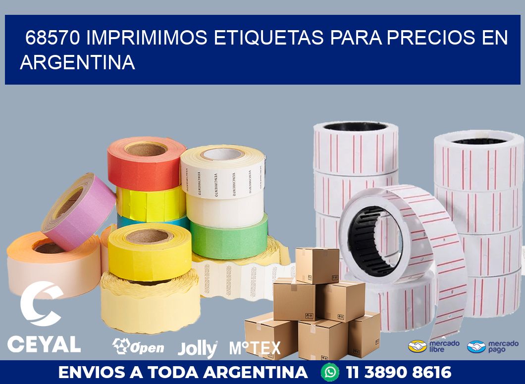 68570 IMPRIMIMOS ETIQUETAS PARA PRECIOS EN ARGENTINA