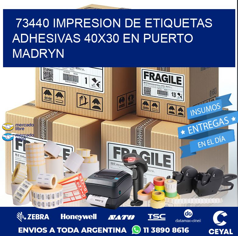 73440 IMPRESION DE ETIQUETAS ADHESIVAS 40X30 EN PUERTO MADRYN