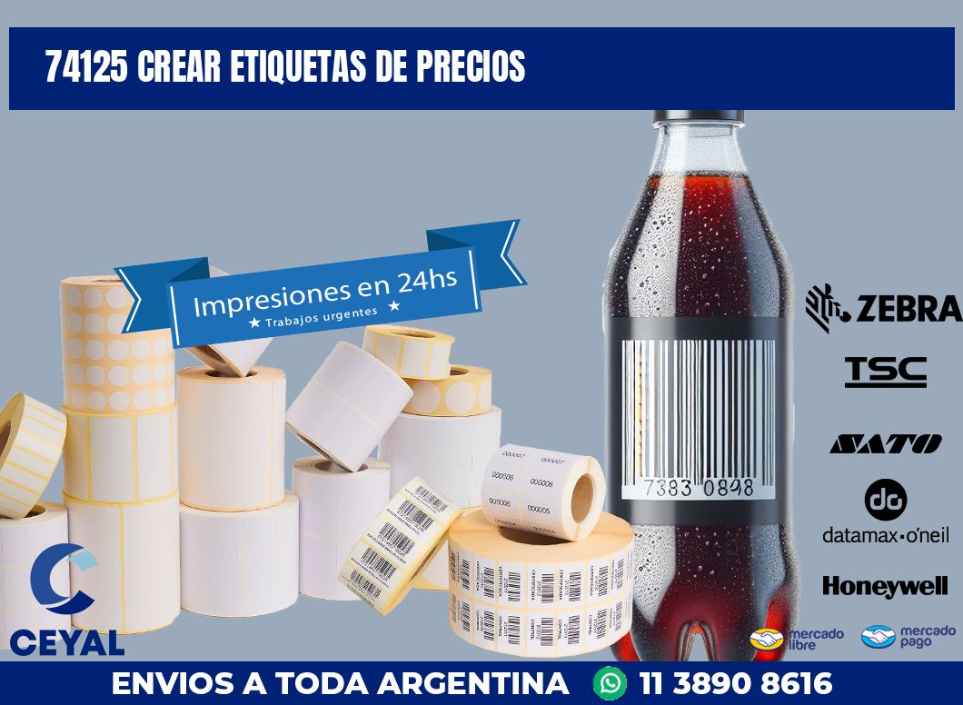 74125 CREAR ETIQUETAS DE PRECIOS