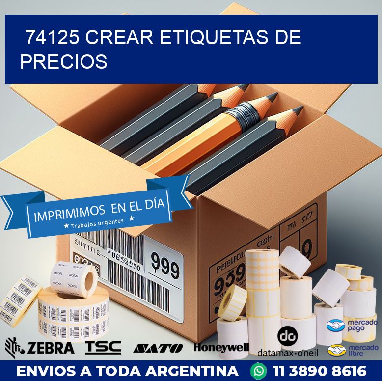 74125 CREAR ETIQUETAS DE PRECIOS