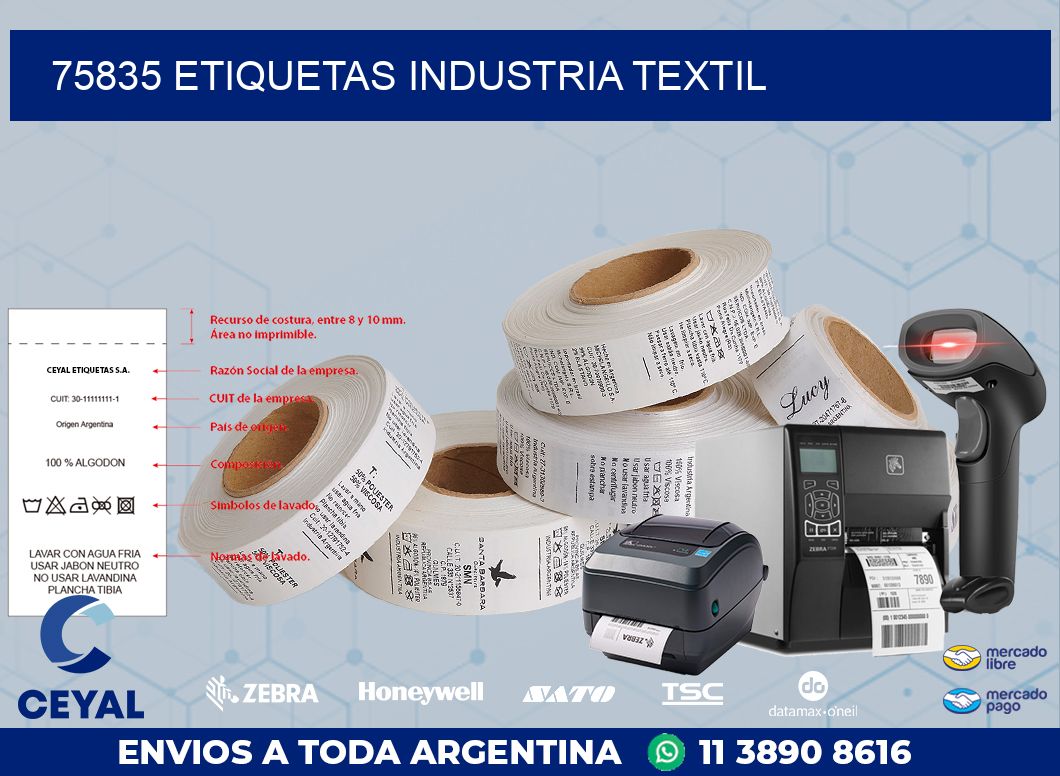 75835 ETIQUETAS INDUSTRIA TEXTIL