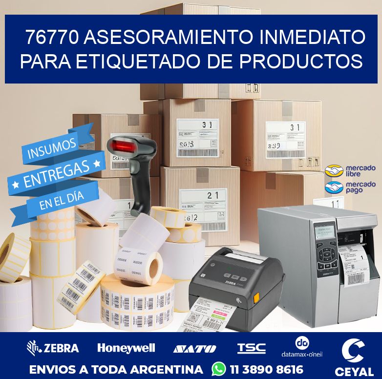 76770 ASESORAMIENTO INMEDIATO PARA ETIQUETADO DE PRODUCTOS