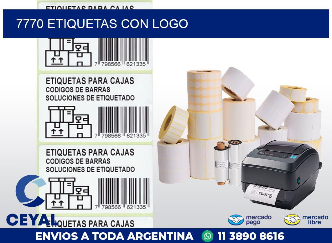 7770 ETIQUETAS CON LOGO