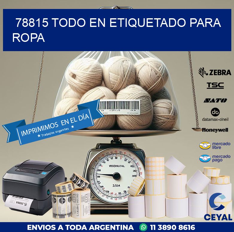 78815 TODO EN ETIQUETADO PARA ROPA