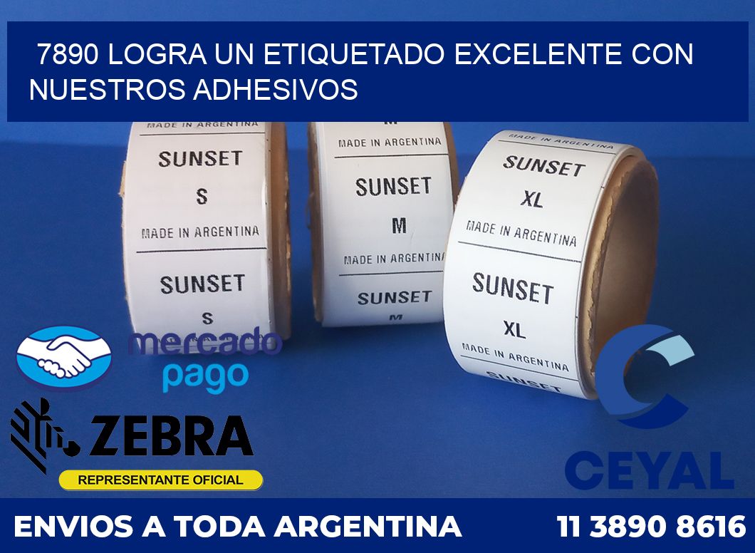 7890 LOGRA UN ETIQUETADO EXCELENTE CON NUESTROS ADHESIVOS