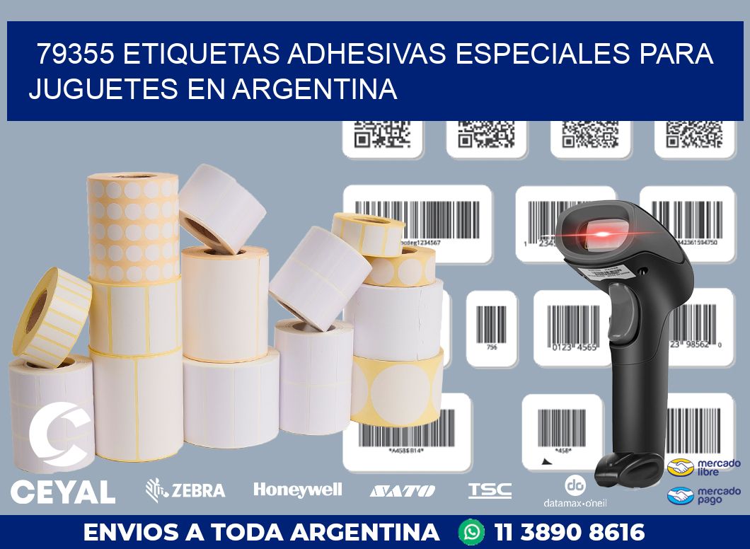 79355 ETIQUETAS ADHESIVAS ESPECIALES PARA JUGUETES EN ARGENTINA