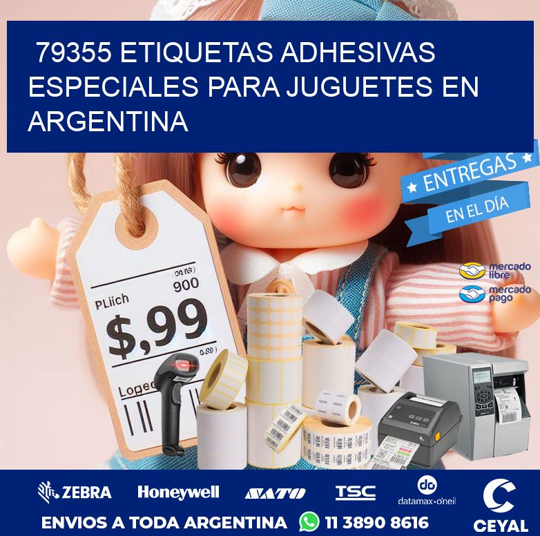 79355 ETIQUETAS ADHESIVAS ESPECIALES PARA JUGUETES EN ARGENTINA
