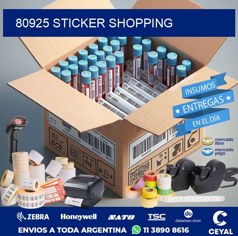 80925 STICKER SHOPPING