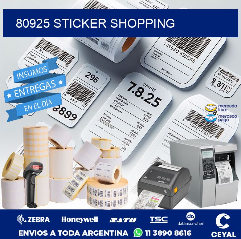 80925 STICKER SHOPPING
