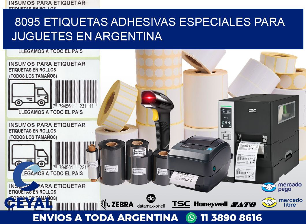 8095 ETIQUETAS ADHESIVAS ESPECIALES PARA JUGUETES EN ARGENTINA