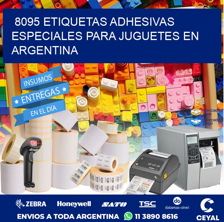 8095 ETIQUETAS ADHESIVAS ESPECIALES PARA JUGUETES EN ARGENTINA