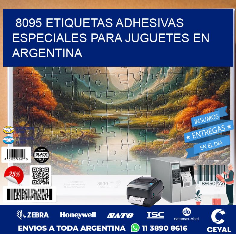 8095 ETIQUETAS ADHESIVAS ESPECIALES PARA JUGUETES EN ARGENTINA