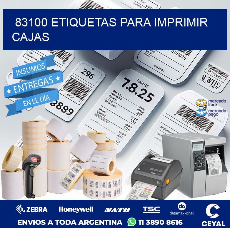 83100 ETIQUETAS PARA IMPRIMIR CAJAS
