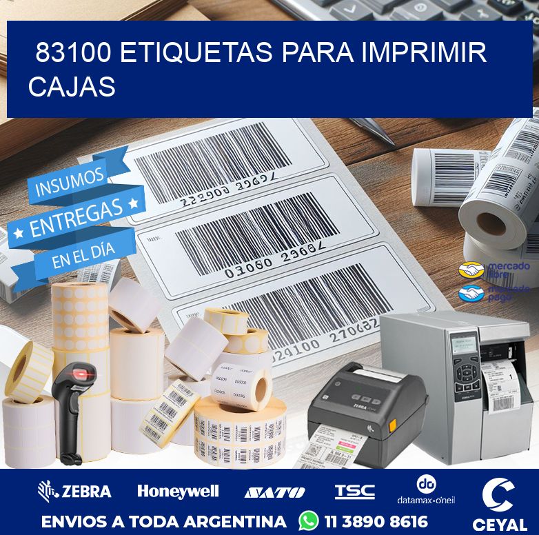 83100 ETIQUETAS PARA IMPRIMIR CAJAS