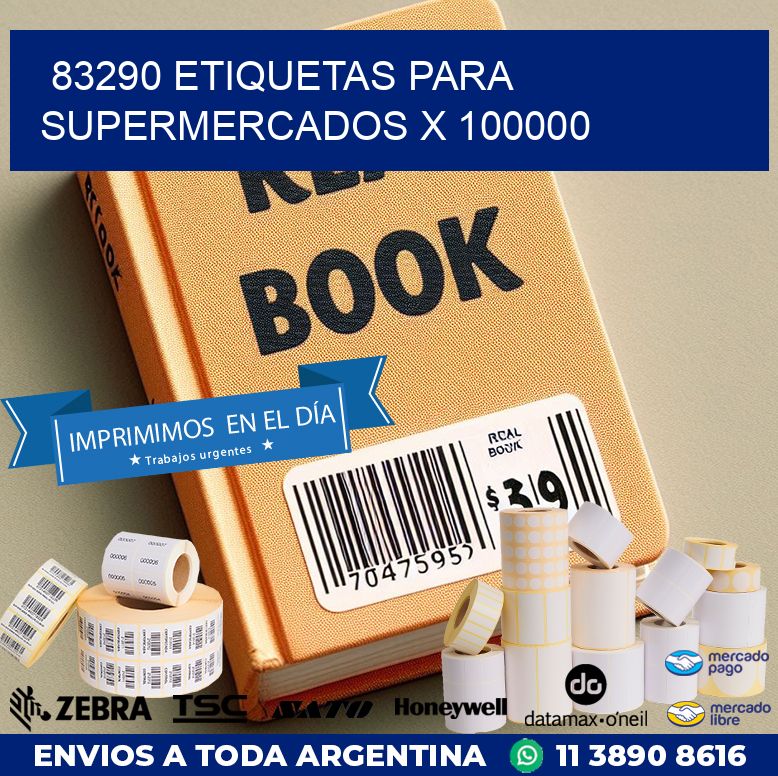 83290 ETIQUETAS PARA SUPERMERCADOS X 100000