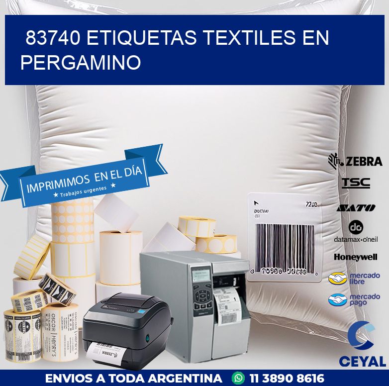 83740 ETIQUETAS TEXTILES EN PERGAMINO