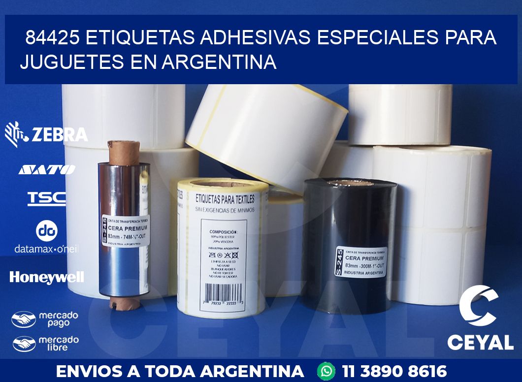 84425 ETIQUETAS ADHESIVAS ESPECIALES PARA JUGUETES EN ARGENTINA