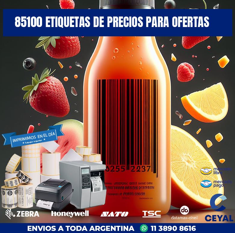 85100 ETIQUETAS DE PRECIOS PARA OFERTAS