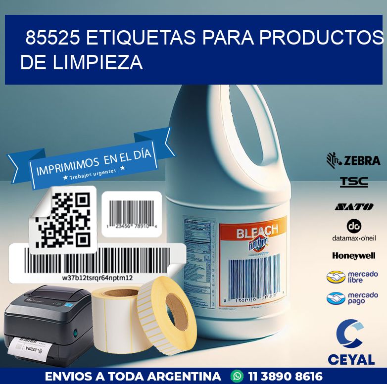 85525 ETIQUETAS PARA PRODUCTOS DE LIMPIEZA