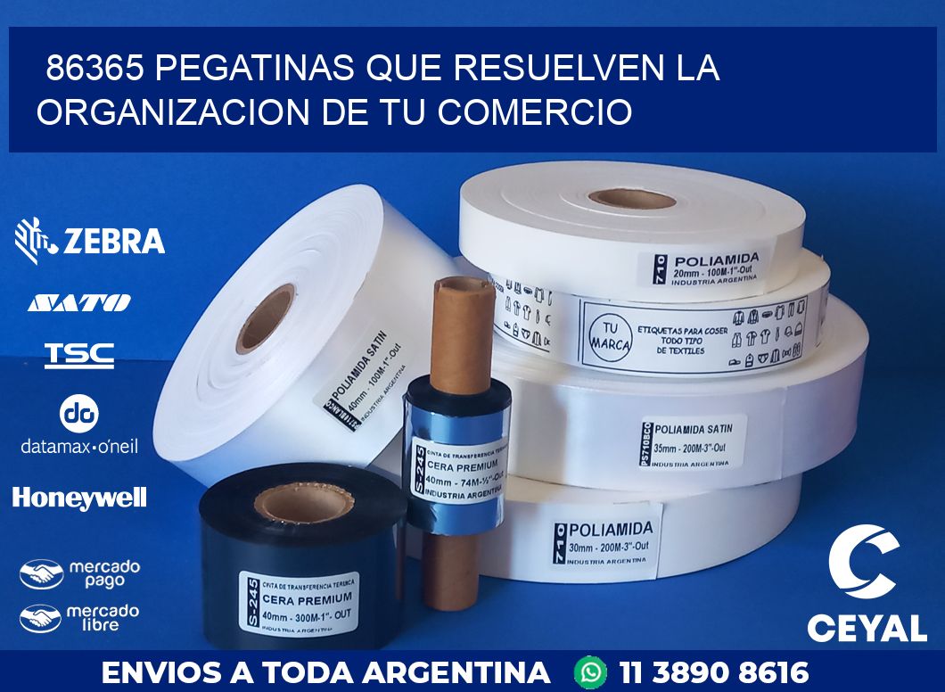 86365 PEGATINAS QUE RESUELVEN LA ORGANIZACION DE TU COMERCIO