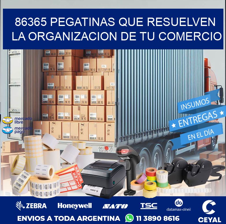 86365 PEGATINAS QUE RESUELVEN LA ORGANIZACION DE TU COMERCIO