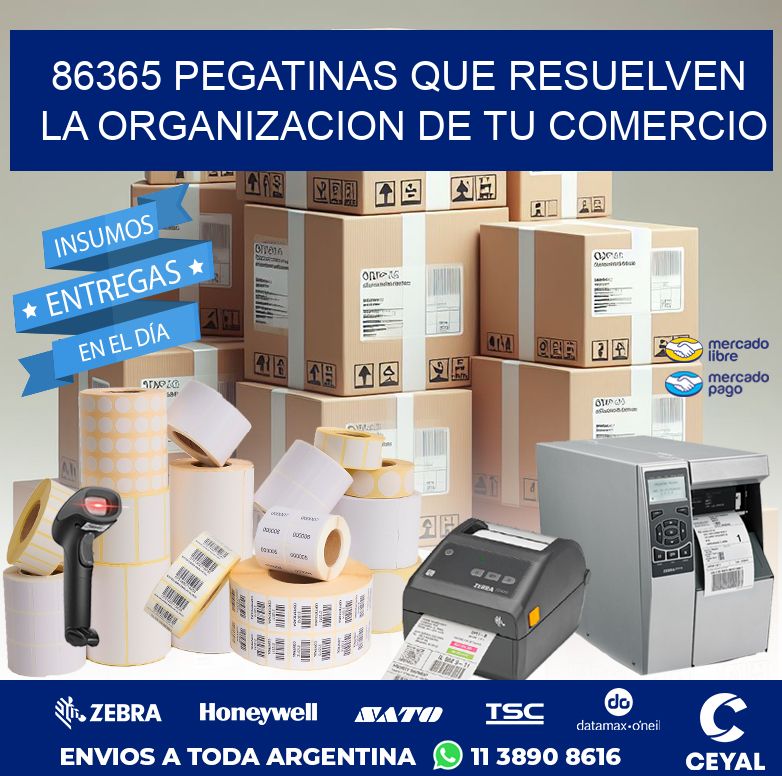 86365 PEGATINAS QUE RESUELVEN LA ORGANIZACION DE TU COMERCIO