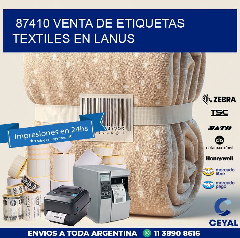 87410 VENTA DE ETIQUETAS TEXTILES EN LANUS