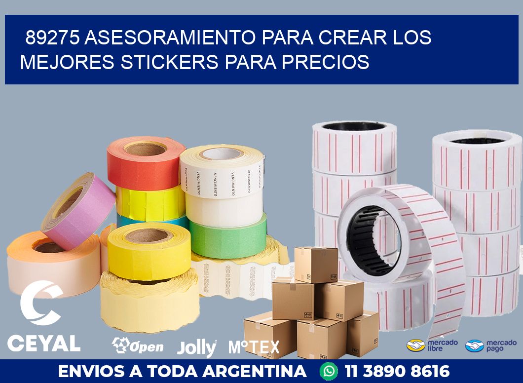 89275 ASESORAMIENTO PARA CREAR LOS MEJORES STICKERS PARA PRECIOS