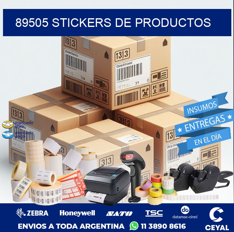 89505 STICKERS DE PRODUCTOS