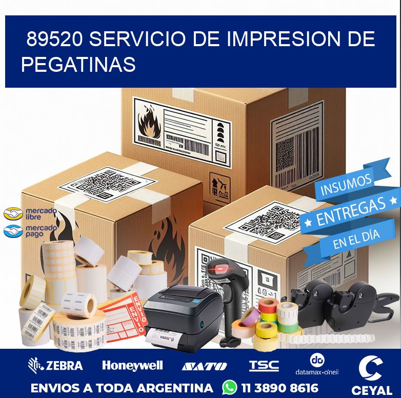 89520 SERVICIO DE IMPRESION DE PEGATINAS