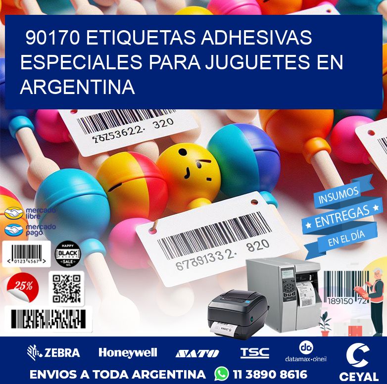 90170 ETIQUETAS ADHESIVAS ESPECIALES PARA JUGUETES EN ARGENTINA