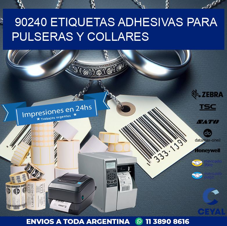 90240 ETIQUETAS ADHESIVAS PARA PULSERAS Y COLLARES