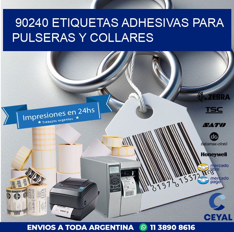 90240 ETIQUETAS ADHESIVAS PARA PULSERAS Y COLLARES