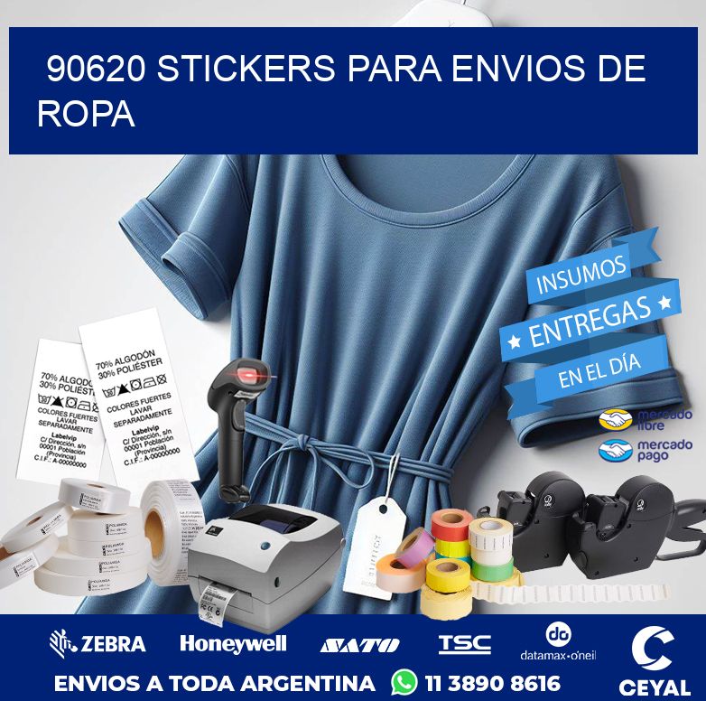 90620 STICKERS PARA ENVIOS DE ROPA
