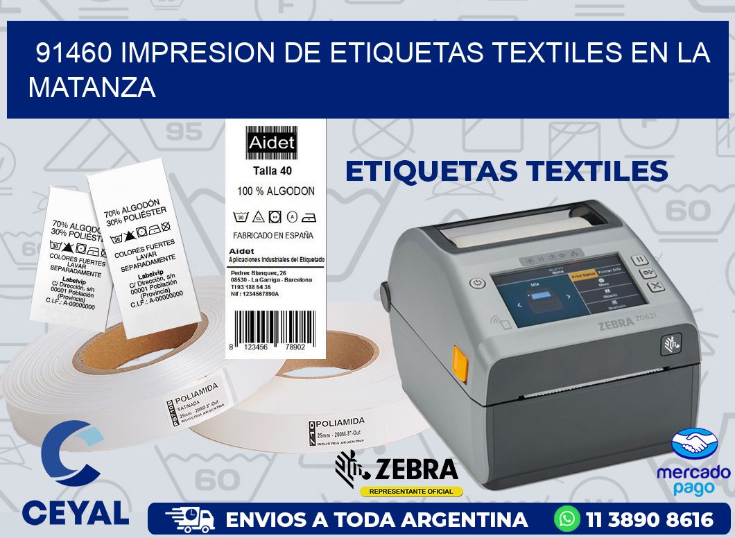 91460 IMPRESION DE ETIQUETAS TEXTILES EN LA MATANZA