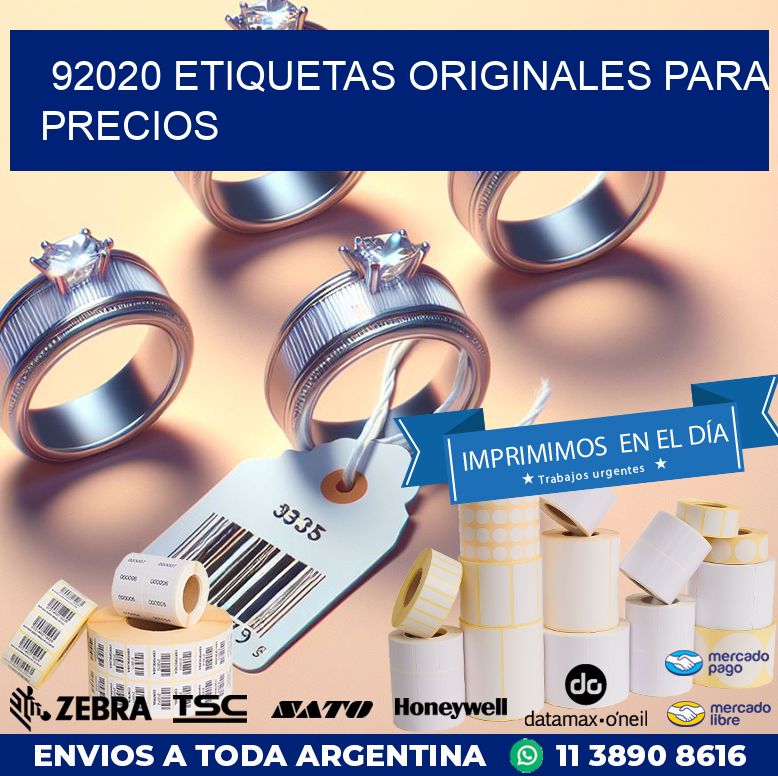 92020 ETIQUETAS ORIGINALES PARA PRECIOS