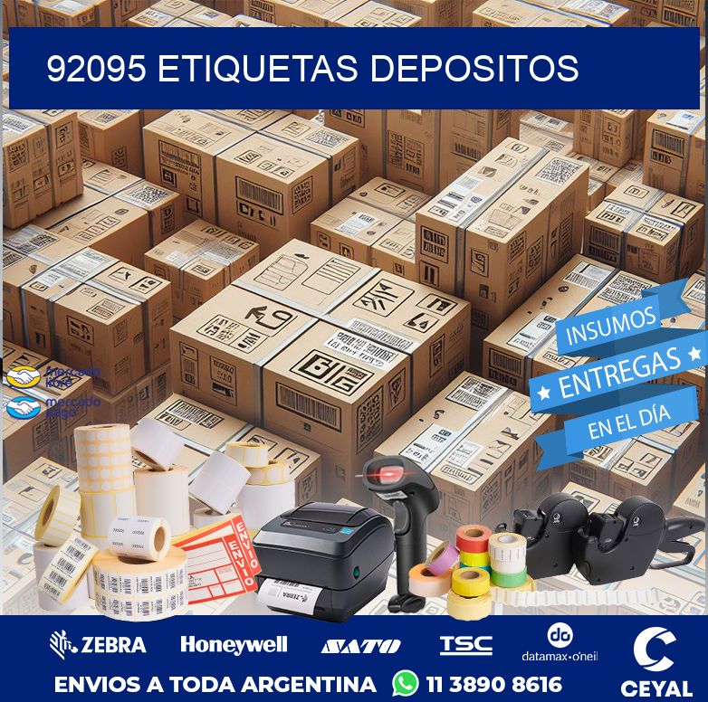 92095 ETIQUETAS DEPOSITOS