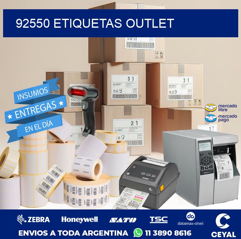 92550 ETIQUETAS OUTLET