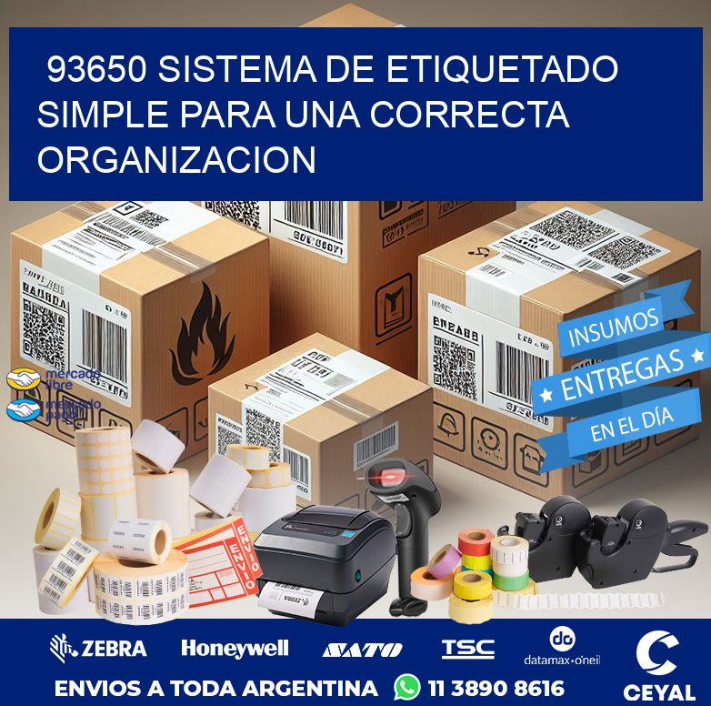 93650 SISTEMA DE ETIQUETADO SIMPLE PARA UNA CORRECTA ORGANIZACION