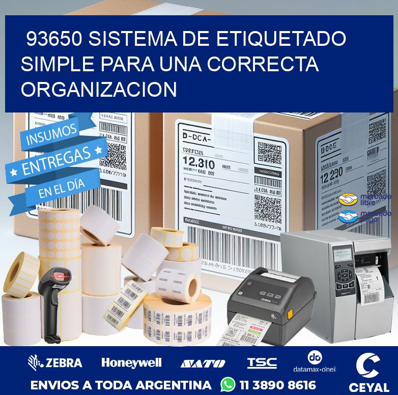 93650 SISTEMA DE ETIQUETADO SIMPLE PARA UNA CORRECTA ORGANIZACION