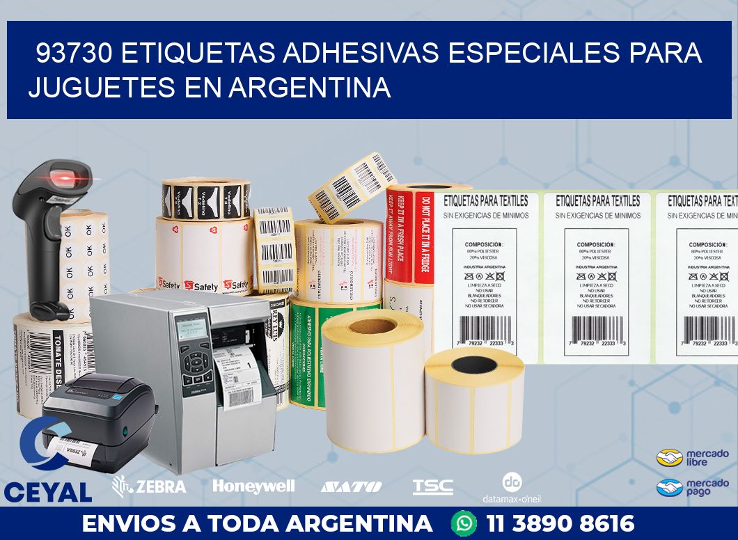 93730 ETIQUETAS ADHESIVAS ESPECIALES PARA JUGUETES EN ARGENTINA
