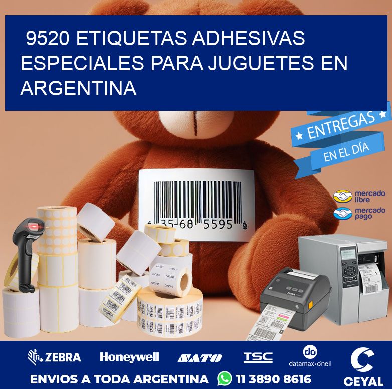 9520 ETIQUETAS ADHESIVAS ESPECIALES PARA JUGUETES EN ARGENTINA