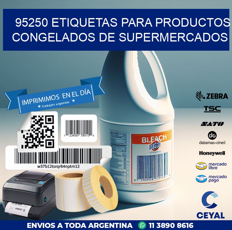95250 ETIQUETAS PARA PRODUCTOS CONGELADOS DE SUPERMERCADOS