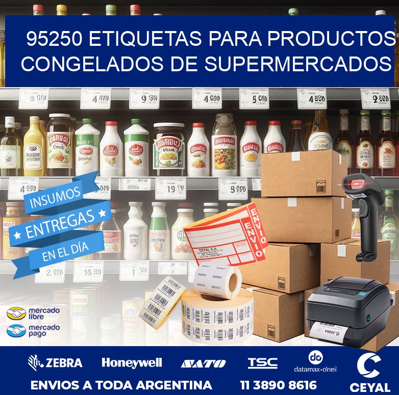 95250 ETIQUETAS PARA PRODUCTOS CONGELADOS DE SUPERMERCADOS