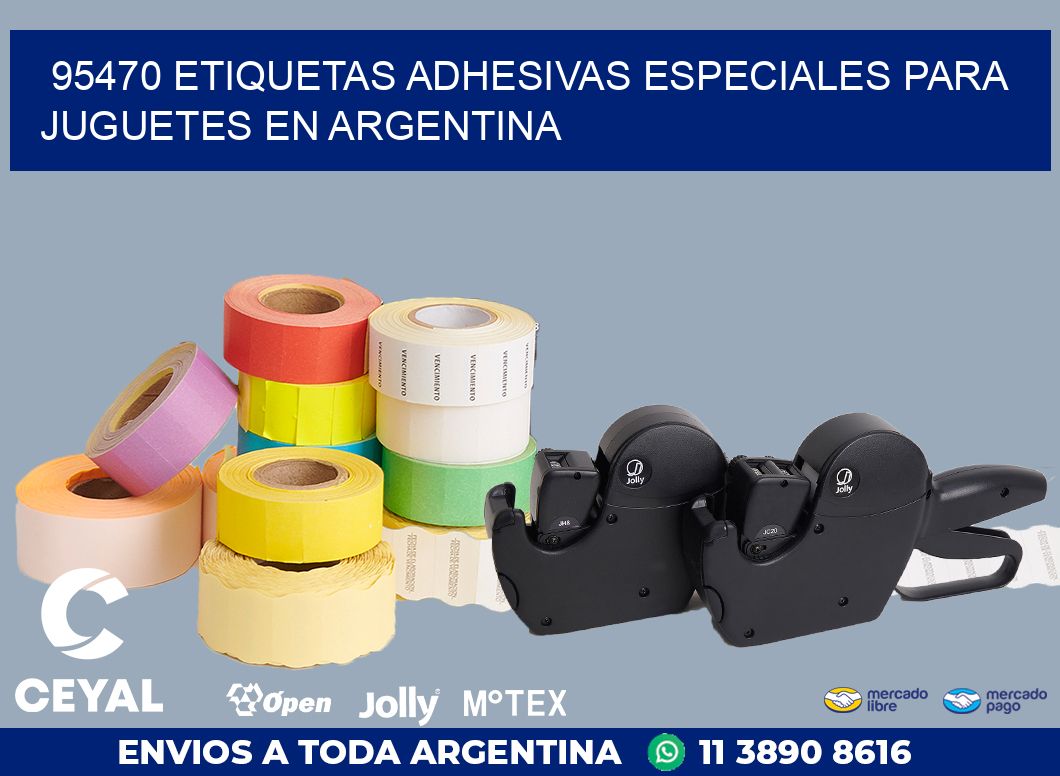 95470 ETIQUETAS ADHESIVAS ESPECIALES PARA JUGUETES EN ARGENTINA