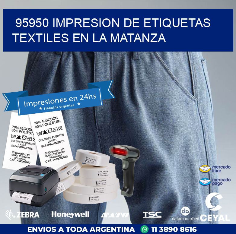 95950 IMPRESION DE ETIQUETAS TEXTILES EN LA MATANZA